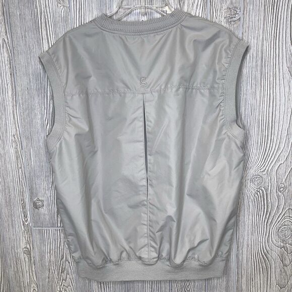 Vtg Gear For Sports Windbreaker Golf Vest Men's Size Medium SIU Salukis Tan - Picture 3 of 11